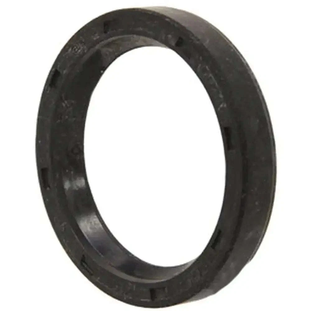 Drive shaft seal, black rubber ring with outer metal edge