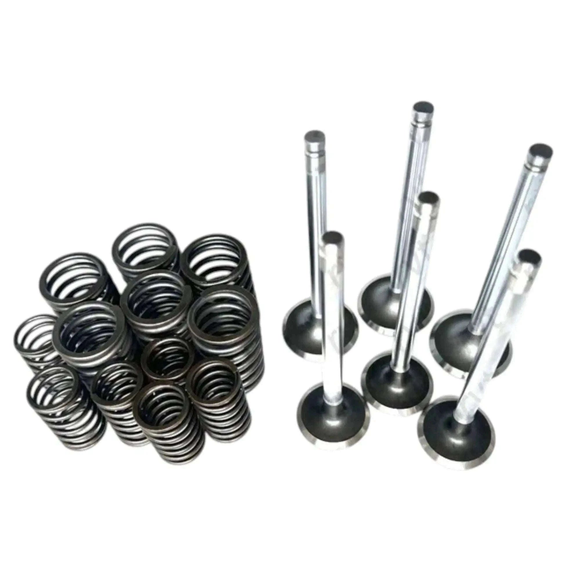 Valve set with springs and metal valves for engine rebuild kit