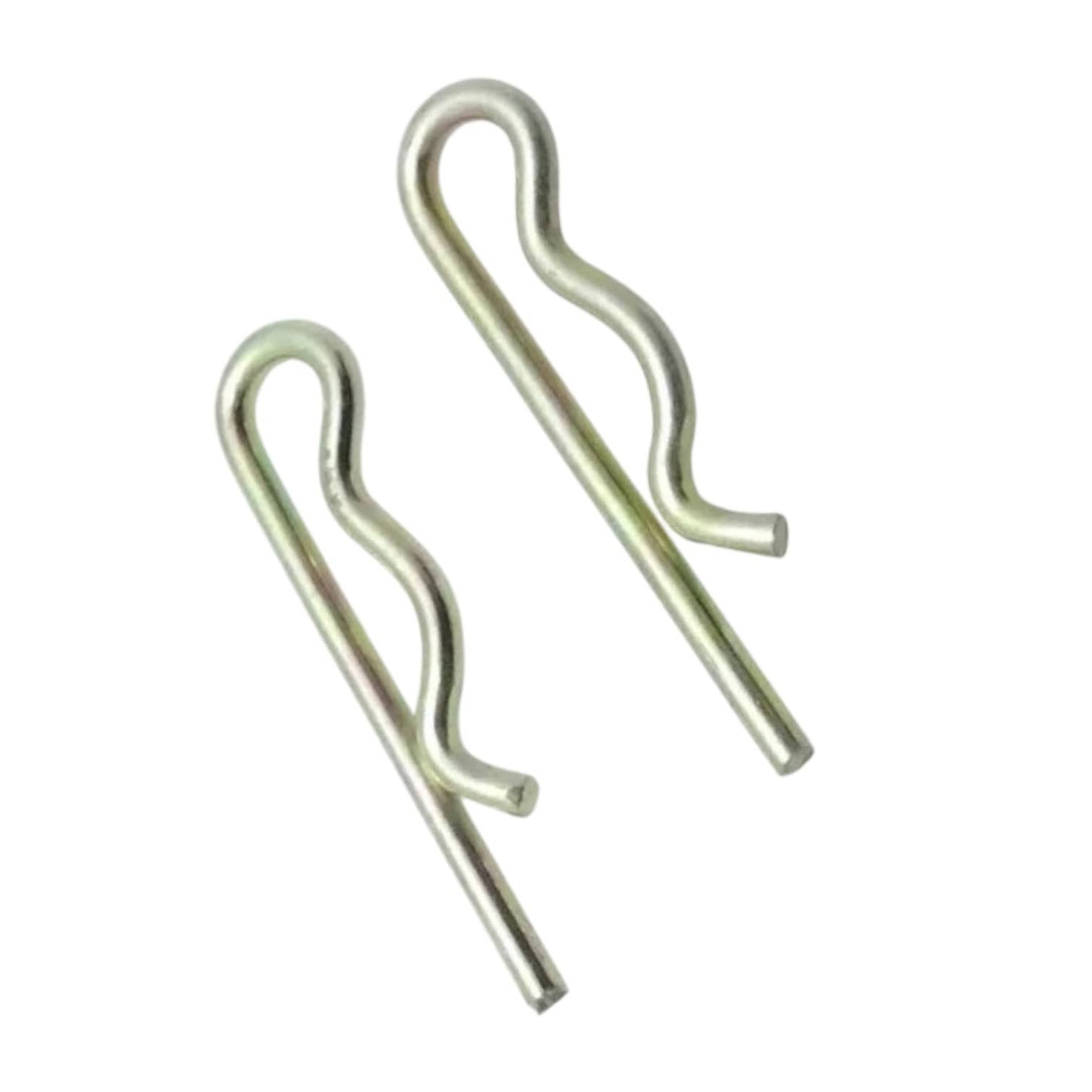 R clip spring cotter linch pins made of steel for securing hitches and accessories