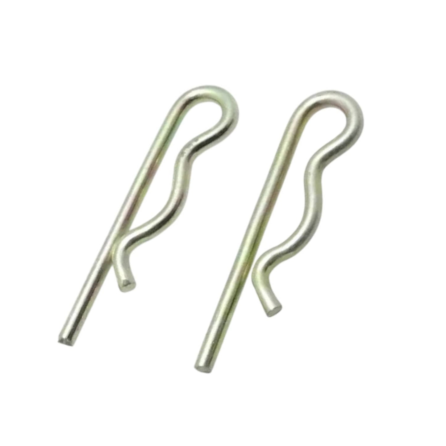 R clip spring cotter linch pin hitch, metal, suitable for securing agricultural equipment