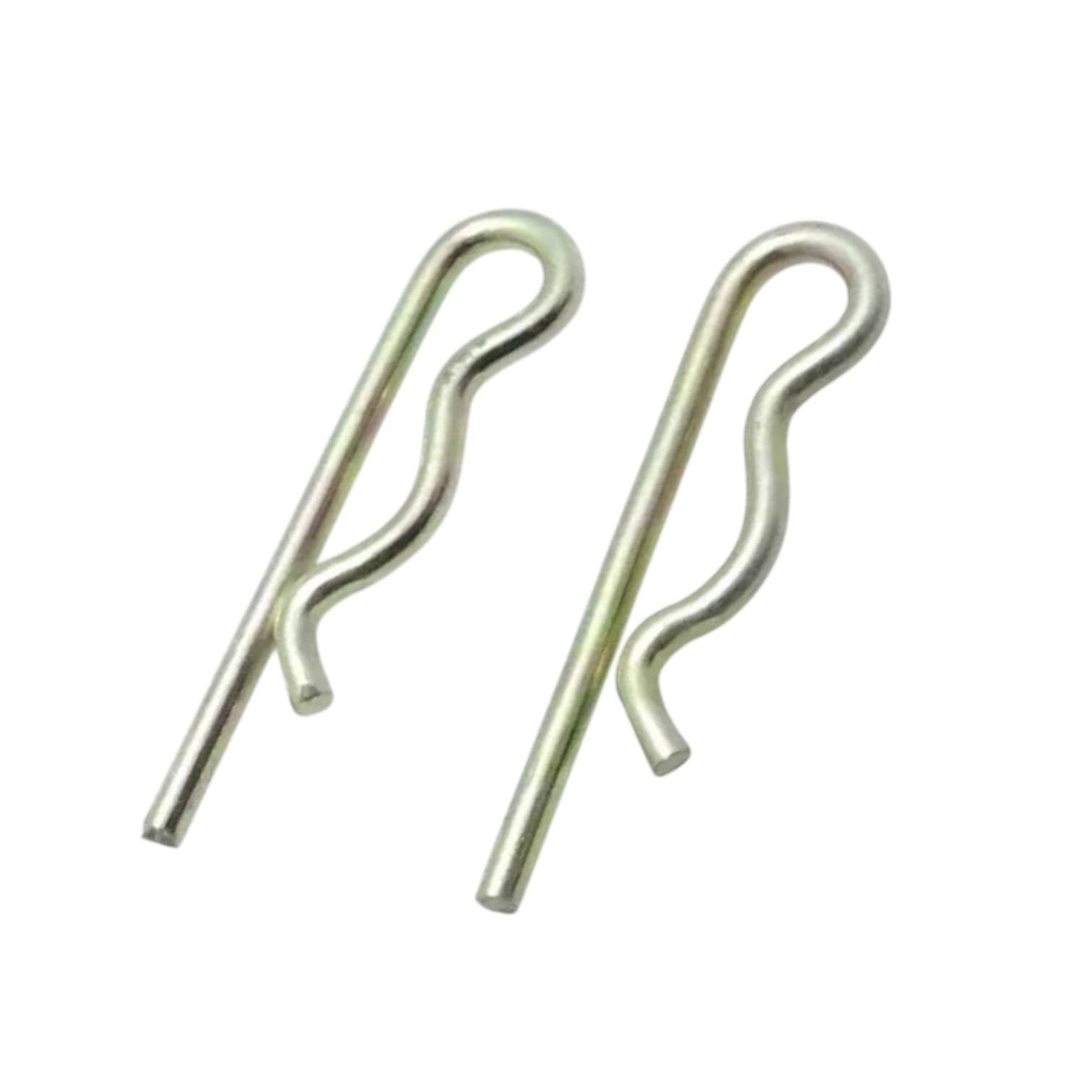 R clip spring cotter linch pin hitch, metal, suitable for securing agricultural equipment