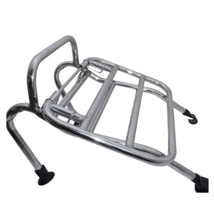 Chrome plated front rack carrier, sturdy design, ideal rack for mobility scooter accessories