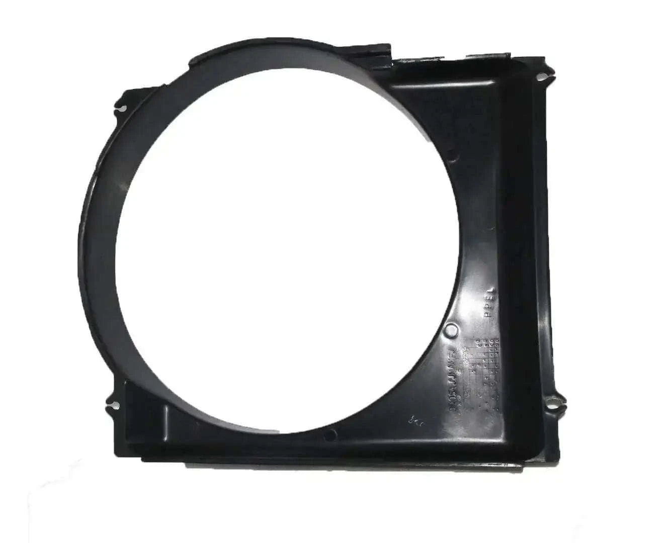 Black plastic radiator fan cover for Suzuki Samurai and Gypsy models