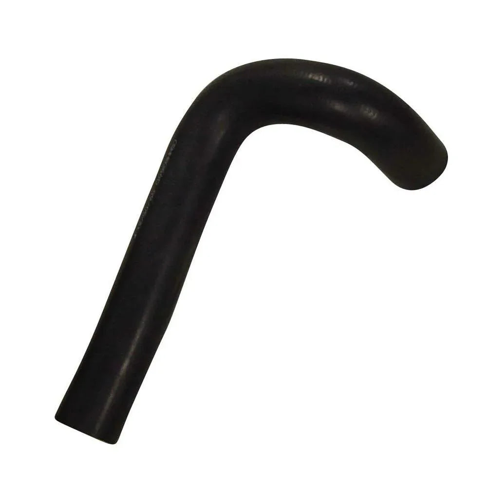 Upper radiator hose, black rubber, designed for efficient coolant flow in tractors