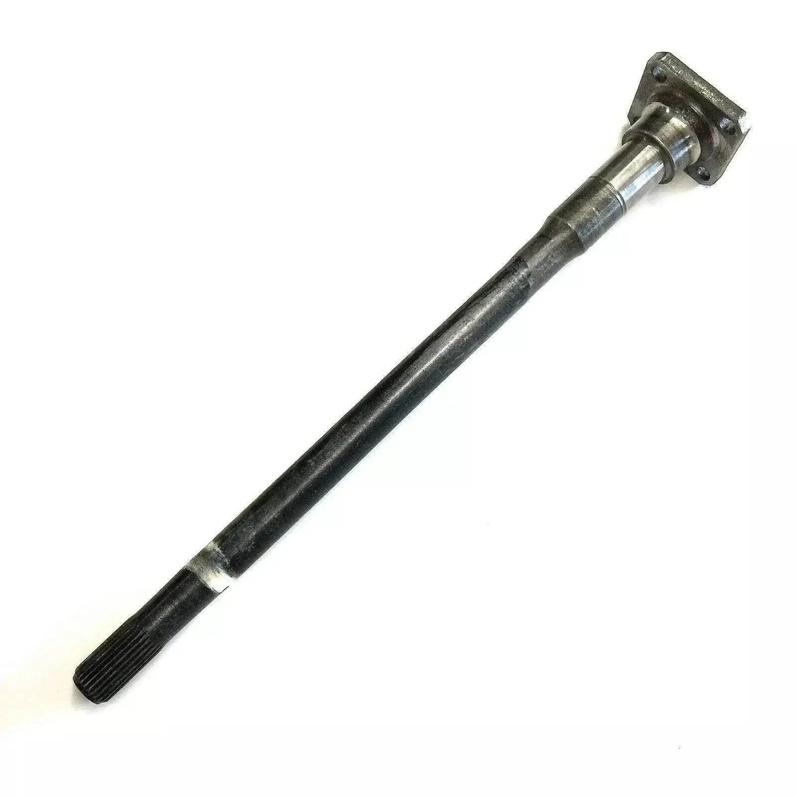 Rear axle shaft, passenger-side with yoke and splined end