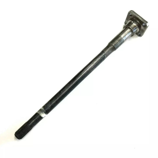 Rear axle shaft, passenger-side with yoke and splined end