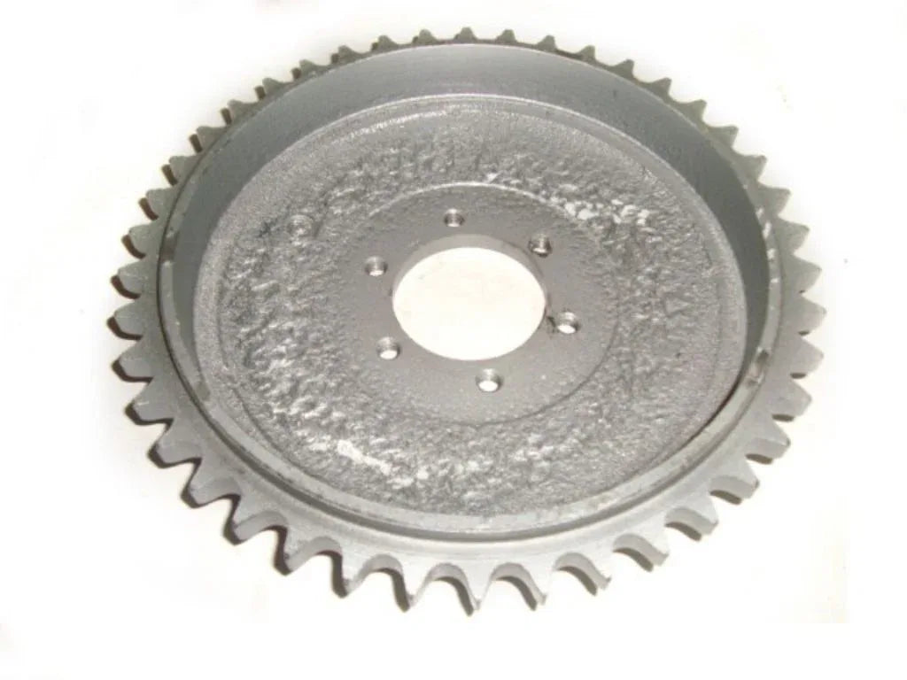 Metal rear sprocket with 42 teeth and 6-bolt mounting holes