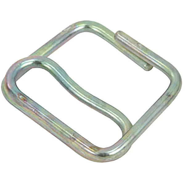 Retaining clip made of steel, designed for securing link balls in agricultural machinery