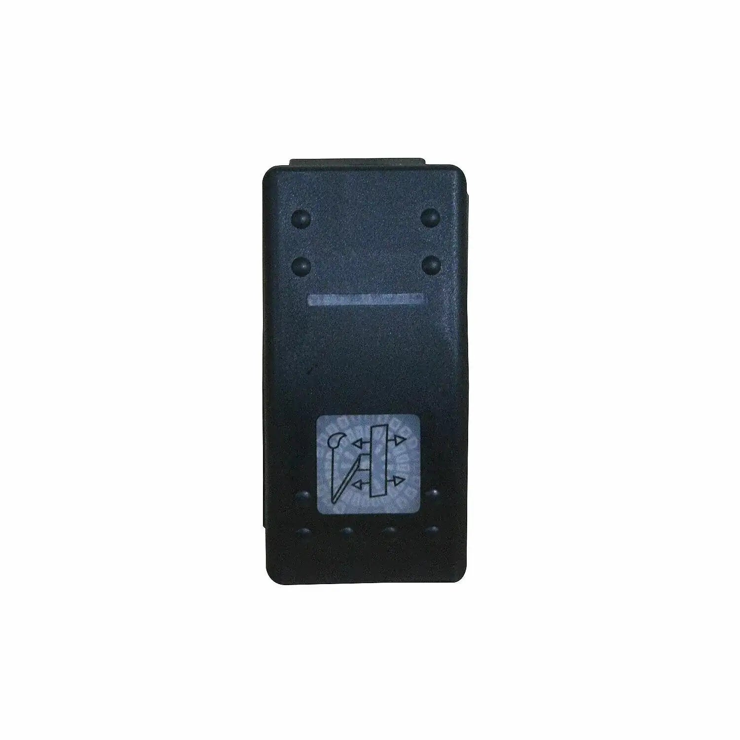 Cab rocker switch on/off with black plastic housing and icon
