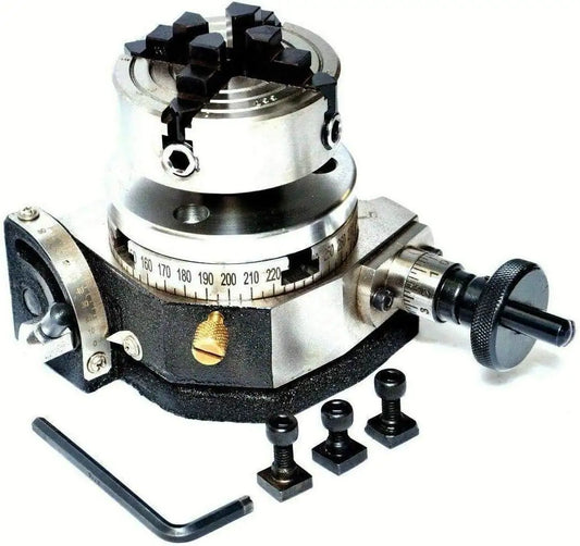 Rotary Table 3 Tilting with 70mm Independent Chuck Backplate - StellerGear