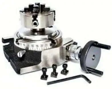 Rotary Table 4/100MM with 70MM Independent Chuck Backplate - StellerGear