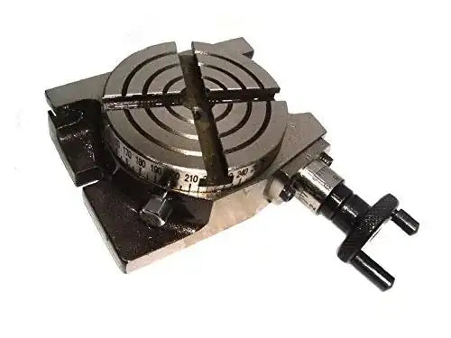 4 inch rotary table made of steel, versatile accessory for milling machines and precision tasks