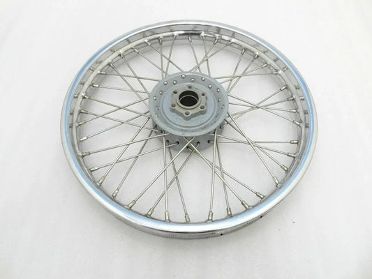 19 inch complete front wheel rim for royal enfield motorcycles with durable spokes and metal construction