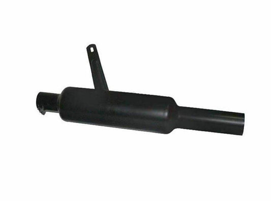 Black Powder Coated Short Exhaust Silencer& Bracket Fits Royal Enfield 500cc - StellerGear