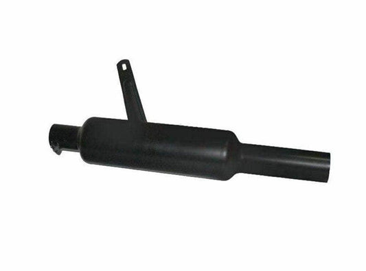 Black Powder Coated Short Exhaust Silencer& Bracket Fits Royal Enfield 500cc - StellerGear