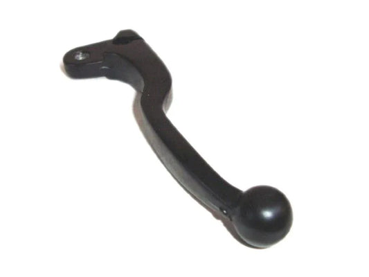 Black clutch lever, designed for Royal Enfield motorcycles, sturdy metal construction for durability