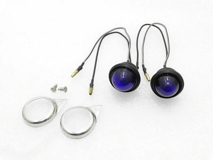 Blue Pilot Lights Pair Fit For Royal Enfield - StellerGear