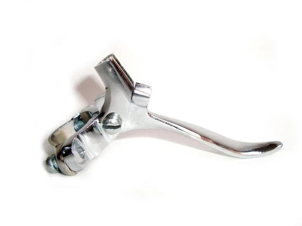Replacement chrome lever for royal enfield brake systems, durable metal, compact size for optimal performance
