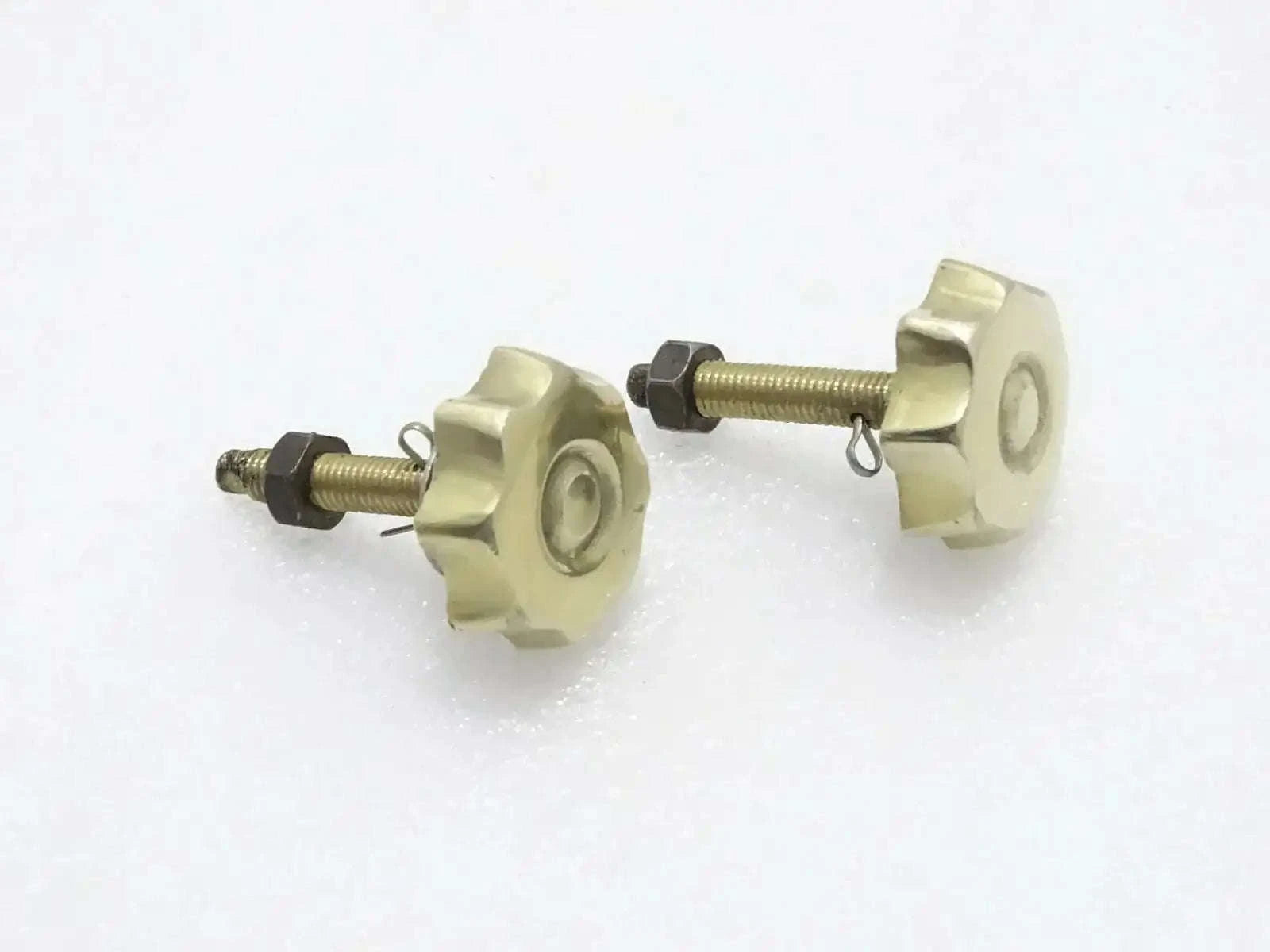 ROYAL ENFIELD BRASS TOOL BOX FLOWER BOLTS PAIR - StellerGear