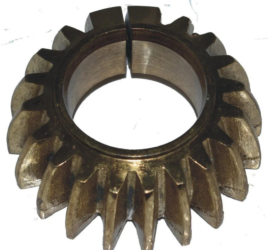 Brass cooling ring fin silencer nut with gear-like teeth and central hole