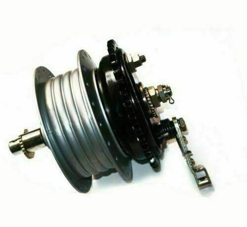 Royal Enfield Bullet rear wheel hub with integrated brake system for enhanced performance