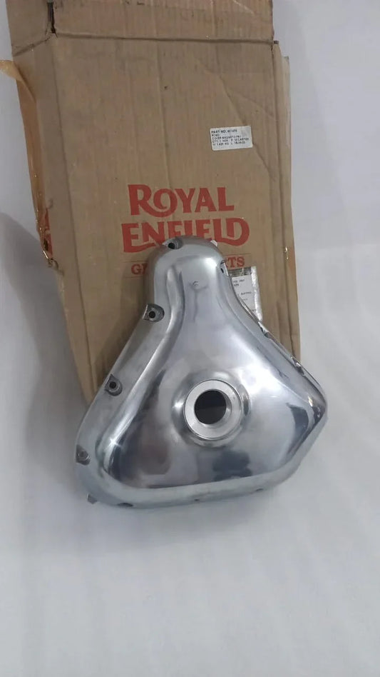 Royal Enfield buffing cover made of durable metal, designed for optimal engine protection