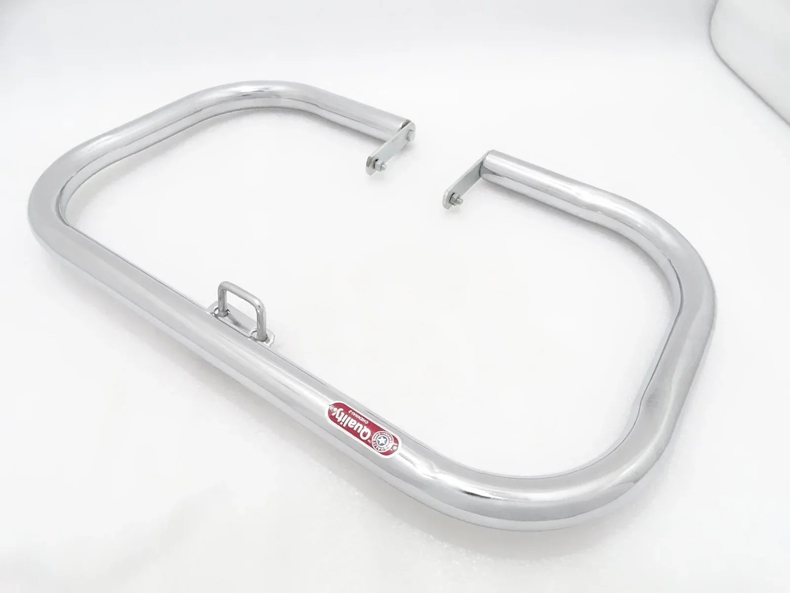 Front leg guard crash bar plain for Royal Enfield motorcycles, sturdy steel construction for added protection