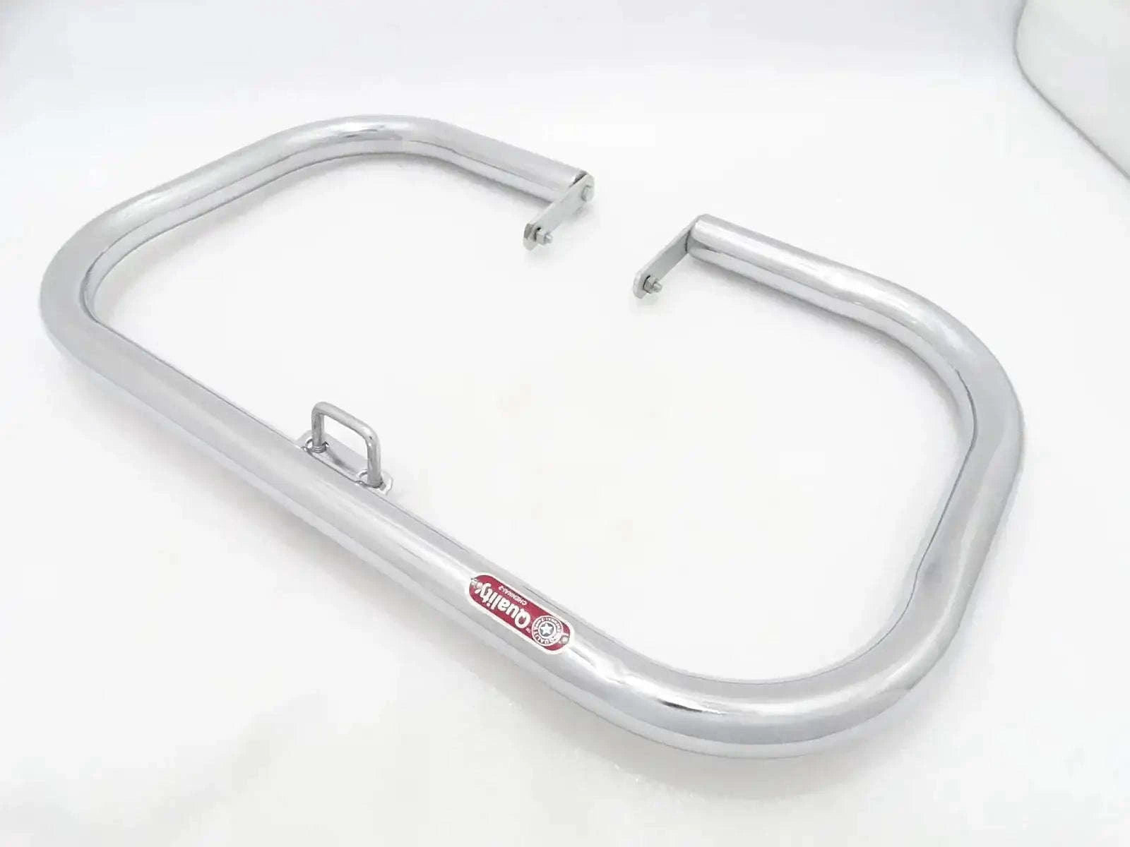 Front leg guard crash bar plain for Royal Enfield motorcycles, sturdy steel construction for added protection