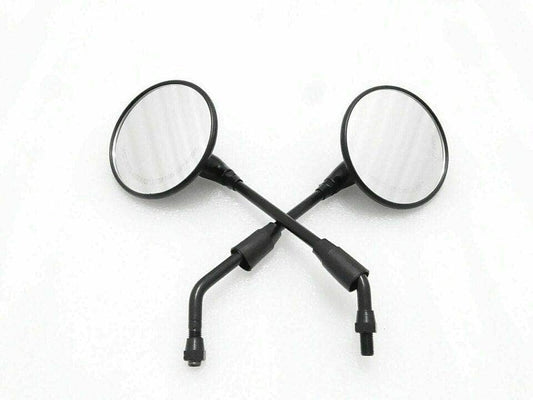 Royal Enfield Classic 350 mirror kit featuring sleek black housing and adjustable arms