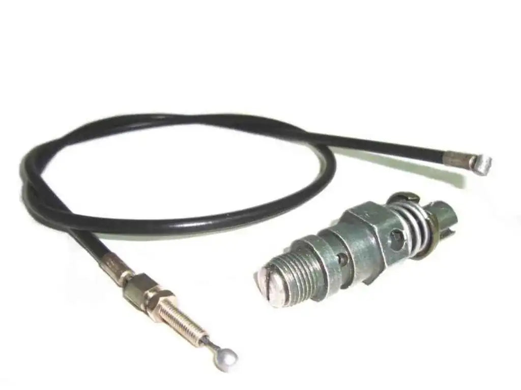 Royal Enfield complete decompressor assembly with cable for motorcycle performance upgrades