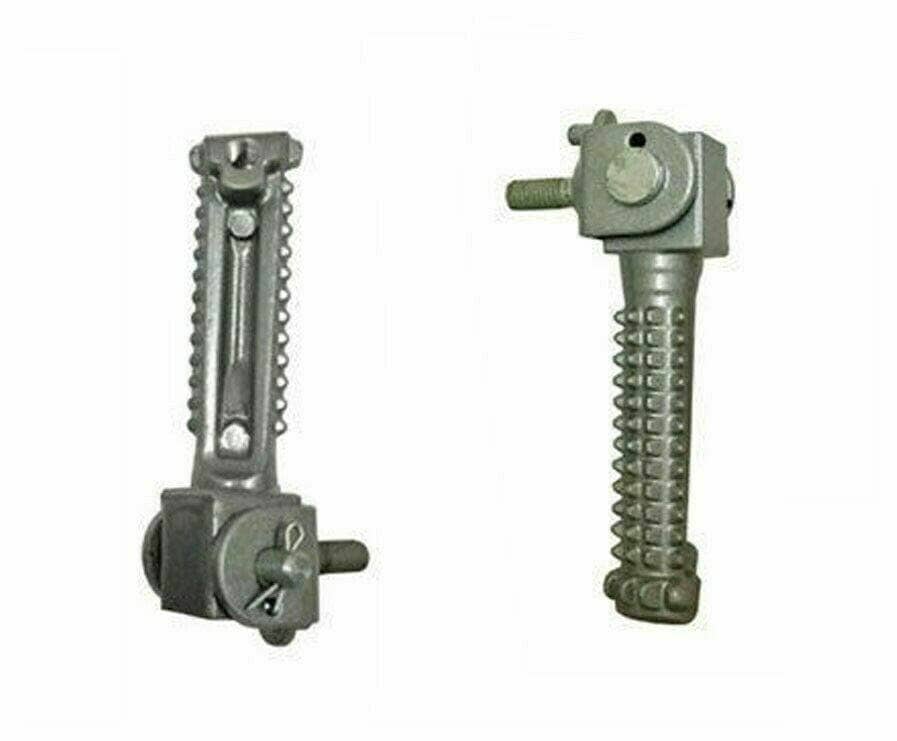 Royal Enfield Continental 535cc footrest assembly set in gray for comfortable pillion riding