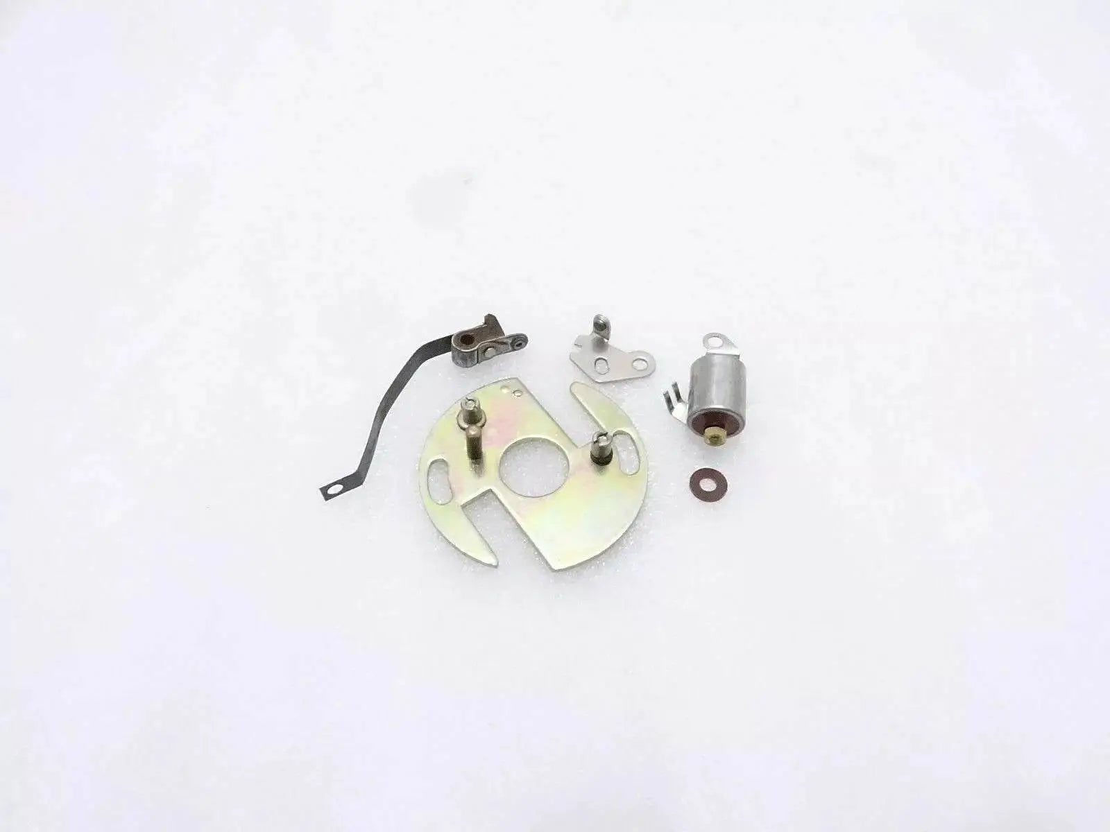 Royal Enfield distributor plate assembly including mounting hardware and ignition components
