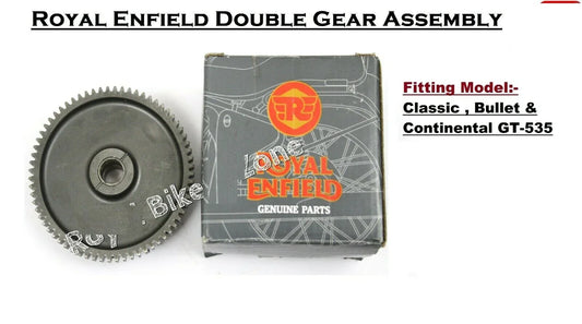 Royal Enfield Double Gear Assembly for Classic, Bullet and Continental GT-535 motorcycles