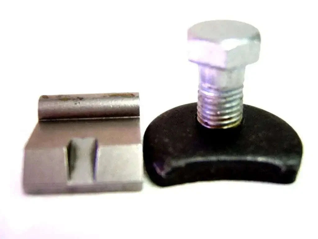 Motorcycle foot starter pawl and stop plate with mounting screw