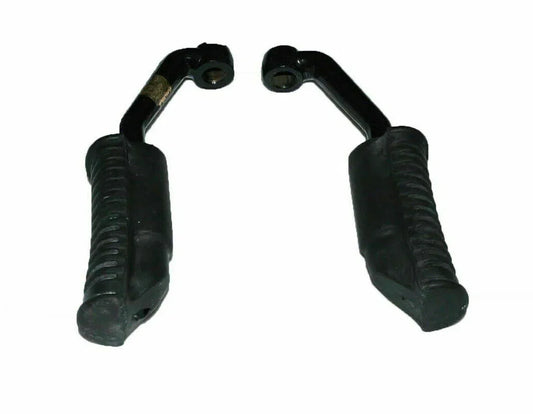 Royal Enfield front foot rest peg, durable metal with rubber grips, designed for enhanced rider comfort