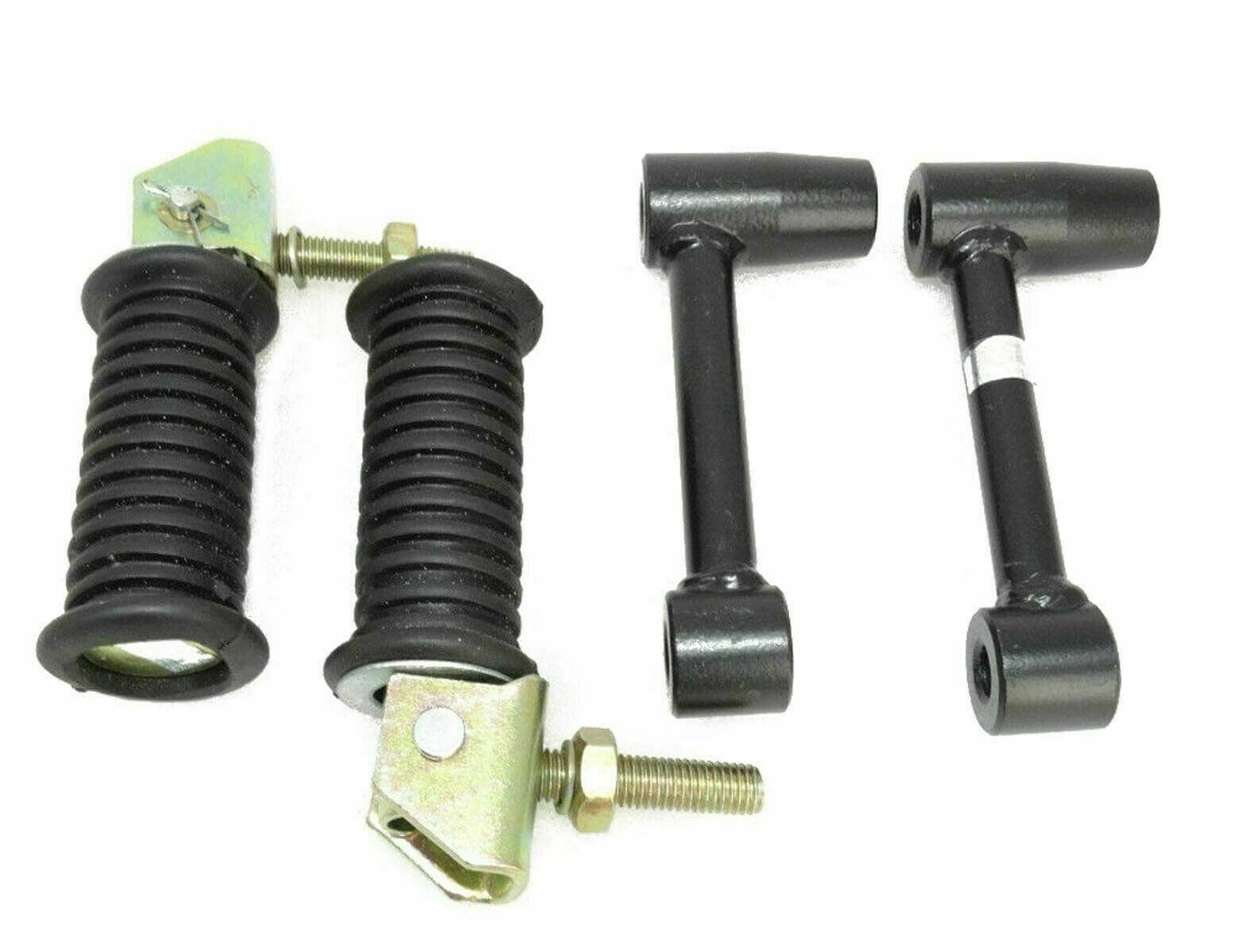 Royal Enfield footrests 350 500cc with sturdy brackets for passenger comfort