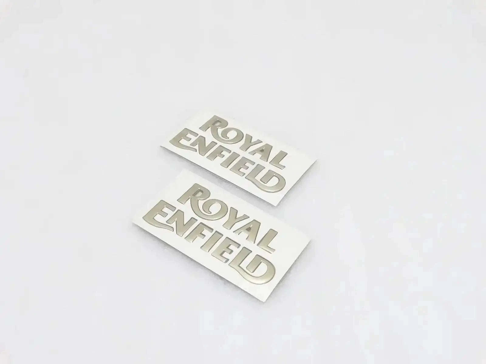 ROYAL ENFIELD FUEL TANK GOLDEN BADGE ENBLEM MONOGRAM - StellerGear