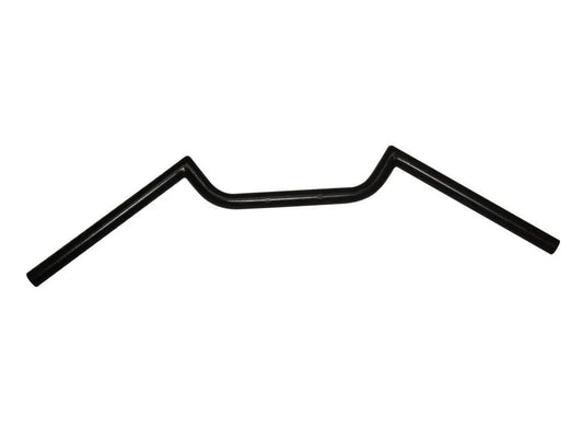 7/8 inch black steel handlebar for Royal Enfield motorcycles, durable and stylish accessory