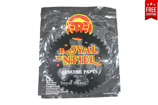 Royal Enfield drive sprocket, sturdy steel, 15 teeth, essential motorcycle part for improved performance