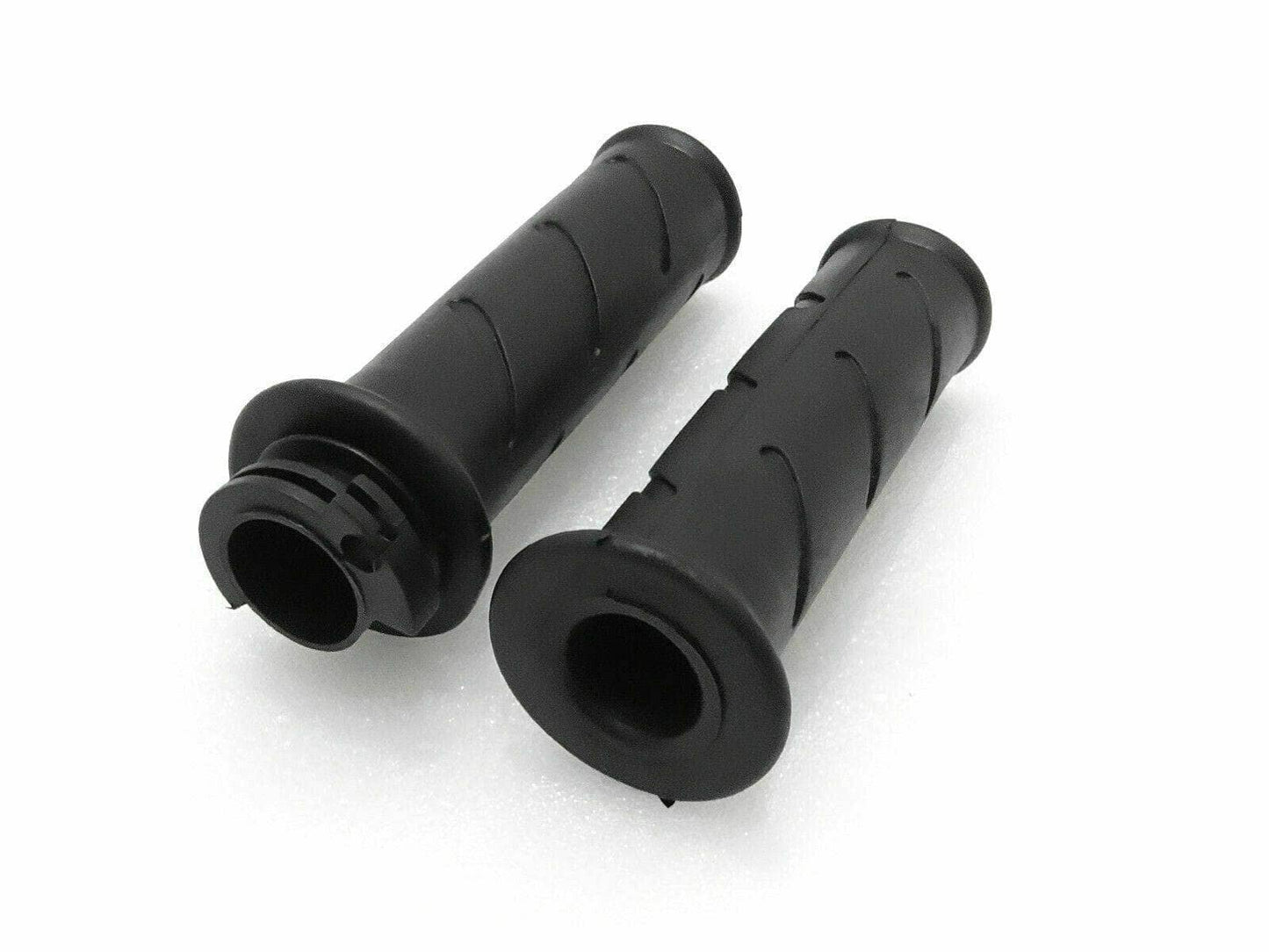Royal Enfield handlebar grips pair in black with textured surface for improved grip