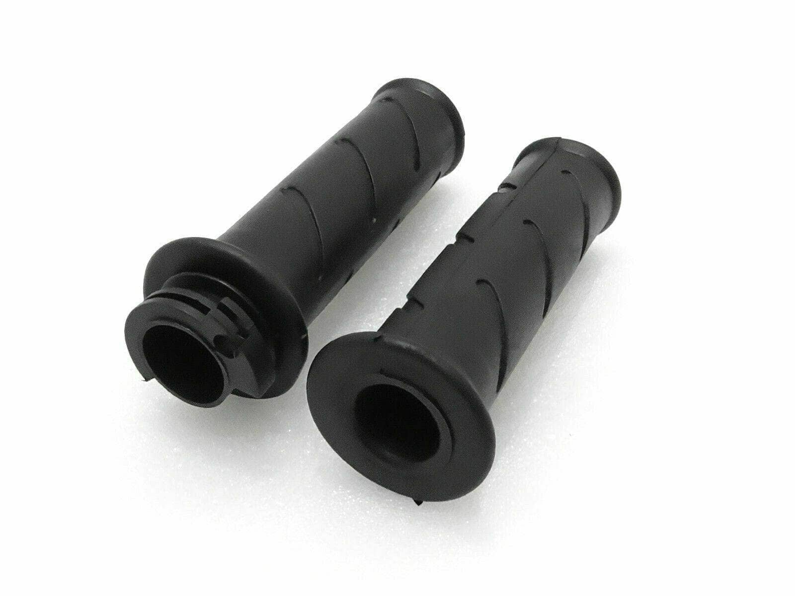 Royal Enfield handlebar grips pair in black with textured surface for improved grip
