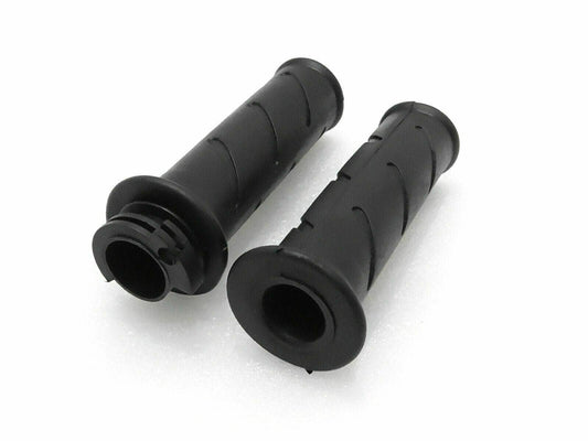 Royal Enfield handlebar grips pair in black with textured surface for improved grip