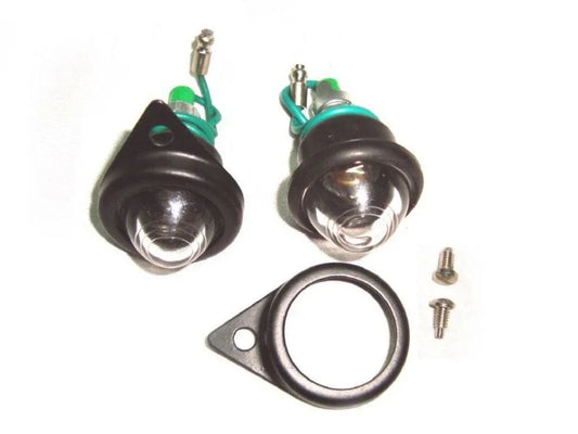 Pair of 12V royal enfield headlight bulbs with fittings and screws for easy installation