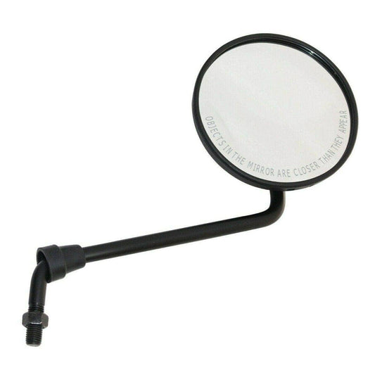 Royal Enfield Himalayan rear view mirror with a round glass and adjustable arm