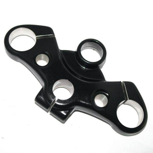 Black Aftermarket Royal Enfield Himalayan top yoke with textured finish and precision holes