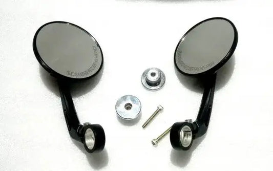Royal Enfield Interceptor 650 bar end mirrors with adapters for easy installation on your motorcycle