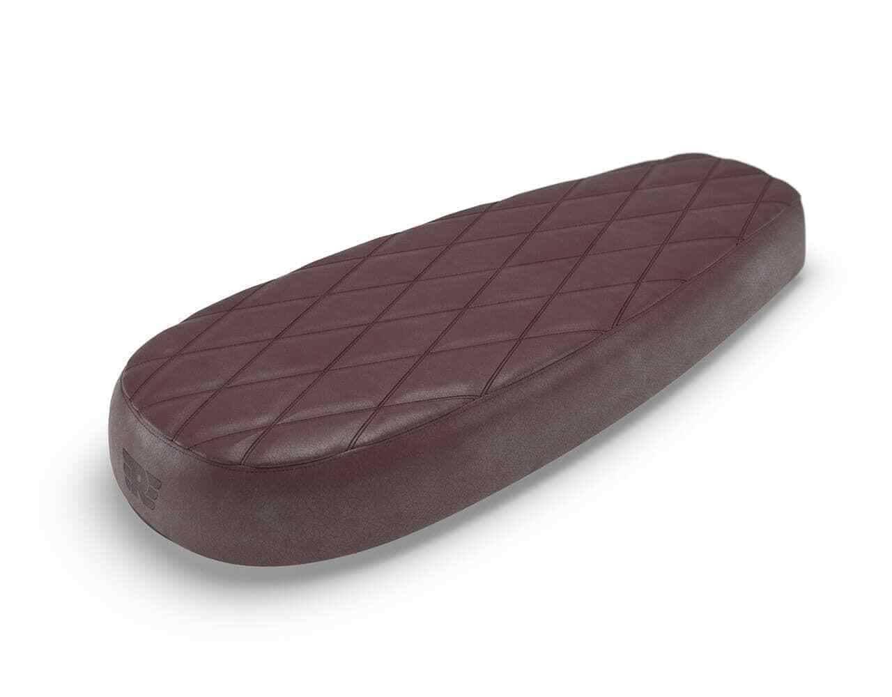 Brown Signature Bench Seat Fits Royal Enfield Interceptor 650cc - StellerGear