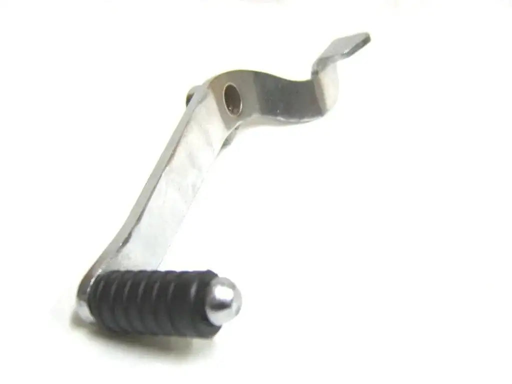 Royal Enfield 5-speed gear lever with black ribbed sleeve and chrome metal tip