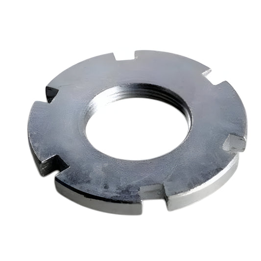 Durable Royal Enfield ring nut designed for secure fastening in vehicle applications