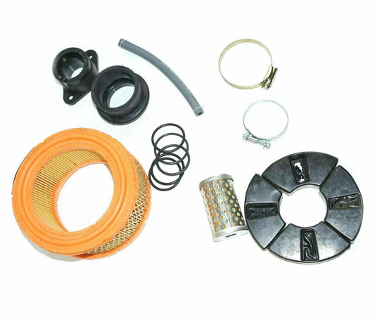 Royal Enfield service kit including filters, seals, and gaskets for maintenance and performance